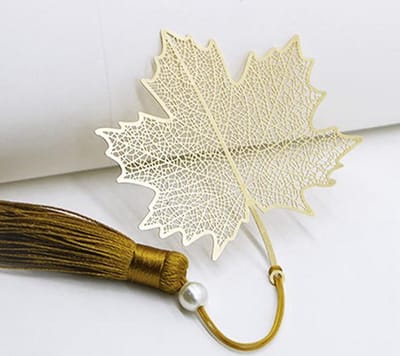 Boekenlegger Lucky Leaf Verguld / Gold Plated