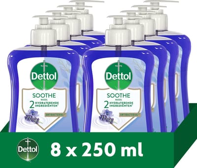 Dettol Handzeep Lavendel & Vioolbloesem 250ml - 8 stuks - Voordeelverpakking