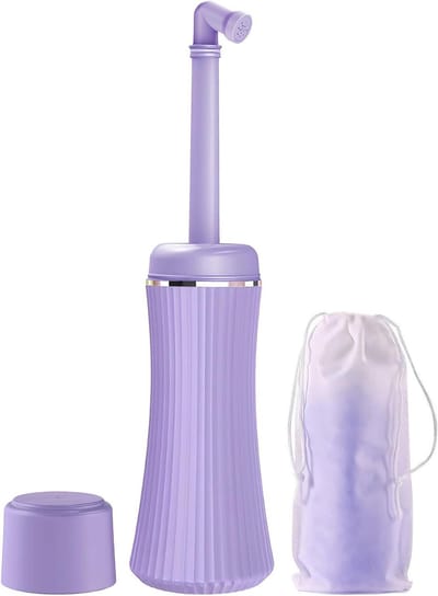 Draagbaar Bidet - Reinigingsfles - Persoonlijke Hygiëne - Lekvrij Ontwerp - 400 ml - Violet