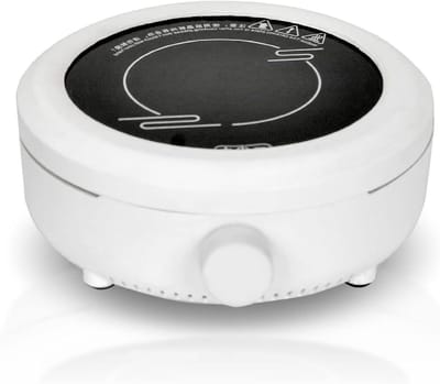 Elektrisch Fornuis - Thee Kookplaat - Water Koken - Draagbaar Ontwerp - 183mm x 68mm - Wit