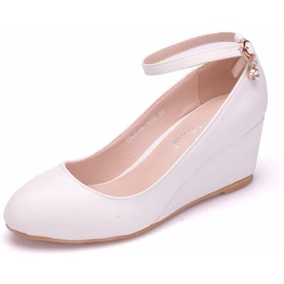 Sexy Pedicure Schoenen met Lage Hak, Slanke Hoge Hakken, Damesschoenen, Hakken, Casual Schoenen met Ronde Neus en Lage Instap 41 white