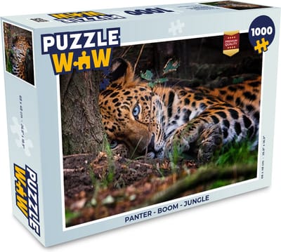 Puzzel Panter - Boom - Jungle - Legpuzzel - Puzzel 1000 stukjes volwassenen