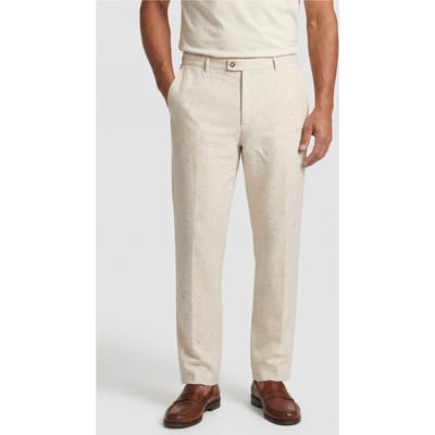 John Varvatos Duncan Pants - Extended Waist Band Pants Chalk Size: 48 | Tailored Pants Outlet | Heren | Beige