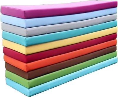 Tuinbankkussen - Bankkussen Mat - Buiten Zitten - Waterdicht Ademend - 80x50x5cm - Rood