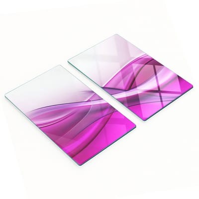 Multifunctionele decoratieve keukenplanken van gehard glas met golvend patroon, 2x30x52 cm
