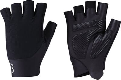 BBB Cycling Pave - Fietshandschoenen Zomer - 10 - 25 °C - Medium Padding - Comfortabel en Ademend Materiaal - Wielrenhandschoenen Heren & Dames - Zwart - XL - BBW-61