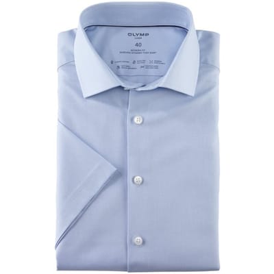 OLYMP Luxor 24/Seven Overhemd, Modern Fit, Global Kent, Bleu