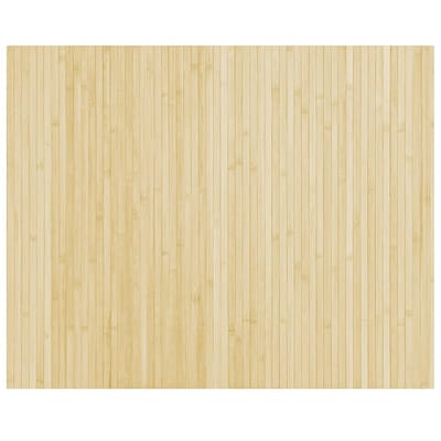 vidaXL - Vloerkleed - rechthoekig - 80x100 - cm - bamboe - lichtnaturel