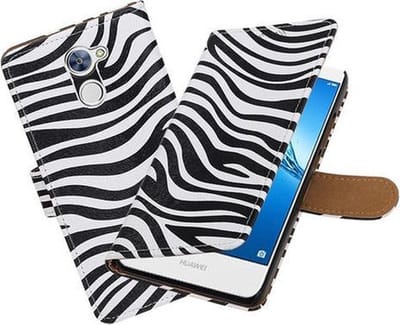 BestCases.nl Huawei Y7 / Y7 Prime Zebra booktype hoesje