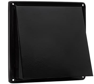 Nedco BV RVS buitenrooster schuine kap Ø125mm zwart