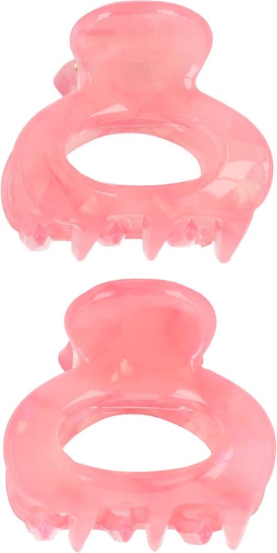 Haarsoires Haarspeld Haarklemmen 3cm – Open Vorm – Roze – Set van 2 - Haarclip Klem - Hair Claw - voor Opsteken Haar - Hair Clip - Decoratieve Haaraccessoire
