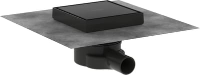 Hansgrohe RainDrain Point - Vloerafvoer, 15x15 cm, mat zwart 56249670