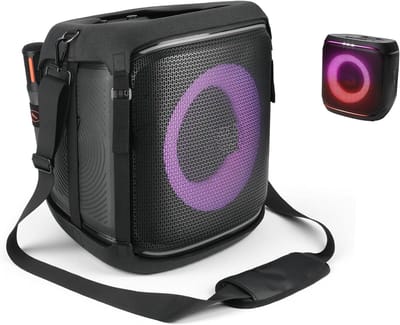 Draagtas voor Draadloze Bluetooth Party Speaker met Schouderriem, EVA Hard Shell Bescherming en Reisfunctie voor Feestjes