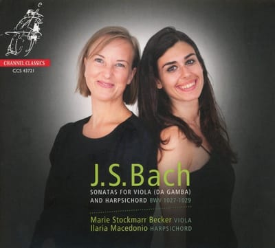 Marie Stockmarr Becker & Ilaria Macedonio - J.S. Bach: Sonatas For Viola Da Gamba (CD)
