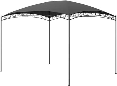 Tuinpaviljoen - Feesttent Partytent - Buitenfeesten organiseren - PA-gecoat dak - 3 x 4 meter - antraciet