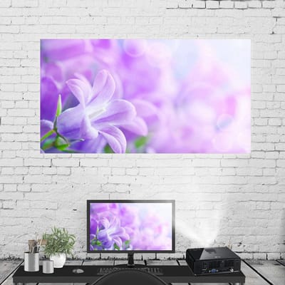 Store_8 - 4K HD Projectiescherm - Draagbaar - Sterk en duurzaam - 60 inch - Opvouwbaar projectiefilmscherm - Geschikt voor binnen en buiten - Polye...