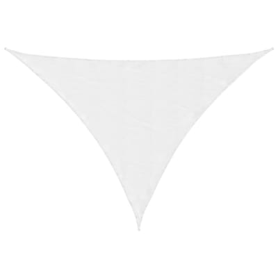 Zonnescherm - Schaduwdoek Driehoekig - 3,5x3,5x4,9 m - Waterdicht Oxford Stof - UV-bescherming - Wit