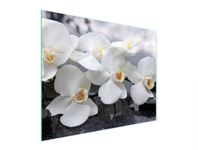 TMK ArtDeko - Snijplank Glas - 52x40 cm - Orchidee - UV Print