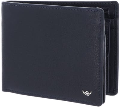 Golden Head Leren portemonnee Capri RFID Protect Scheintasche mit RV 1364 Blau donkerblauw