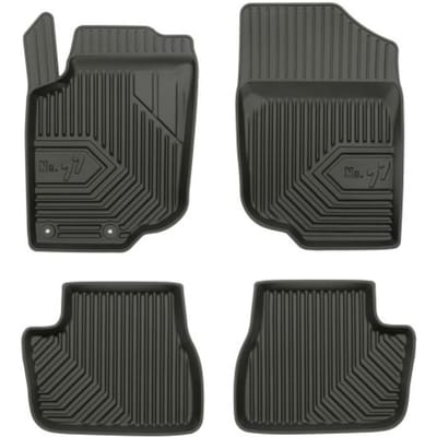 Frogum No.77 - Automatten set - Geschikt voor Peugeot 207 2006-2012 - TPE Rubber - 4-delig - Zwart