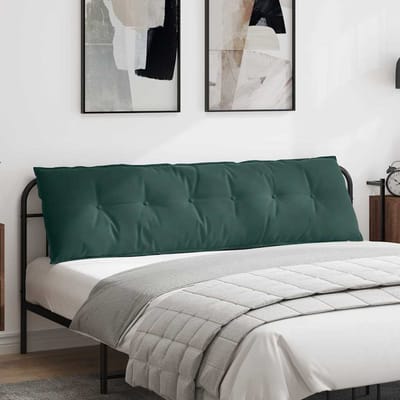 vidaXL - Rugkussen - Donkergroen - 180 - x - 50 - cm - Corduroy - stof