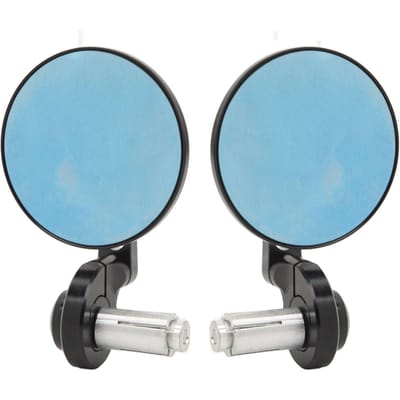 1 Paar Motorfiets Stuurspiegel Rond Anti-Reflectie Slijtvast Motorfiets Achteruitkijkspiegel Voor gray