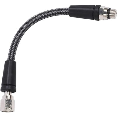 Duik Hoge Druk Regulator Slang 7 16 20UNF Schroefdraad Koolstofvezel Geweven Flexibele Duik Hoge Druk Slang 20CM black
