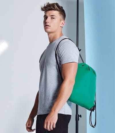 Bagbase Gymtas Met Rijgkoord 12 Liter - Antraciet