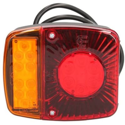 Waś Achterlicht (12V, met stoplicht, positielicht) WAS 475 W18UD