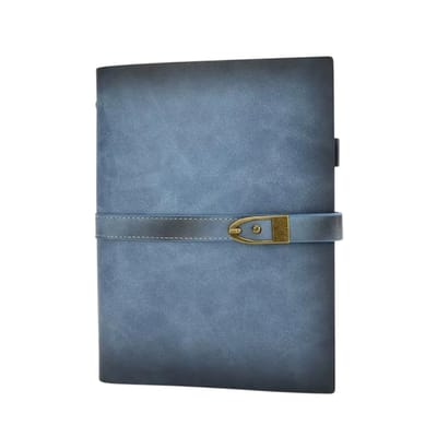 Luxe A5 Planner & Agenda – Navulbaar – Vintage Kunstleer Notitieboek – Executive Organizer & Reisjournal – Luxe Cadeau – Blauw