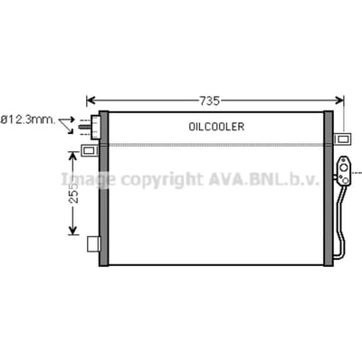Condensator, airconditioning AVA COOLING CR5100 AVA