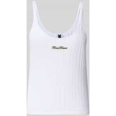 Gebreide top met labelpatch