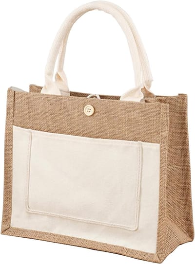 Duurzame Beige Katoenen Tote Bag, Herbruikbare Winkeltas, Gepersonaliseerde Jute Tas voor Vrouwen en Mannen, Ideaal voor Strand, Dagelijks Gebruik en Boodschappen