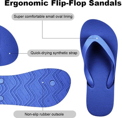 Aomig Unisex Flip Flops, Dames Meisjes Heren Flatform Beach Flip-Flop, Unisex Slim Rubber Flip Flops, Dames Yoga Mat Comfortabele Strand Platform Sandalen, Slipvaste Platte Flip Flops