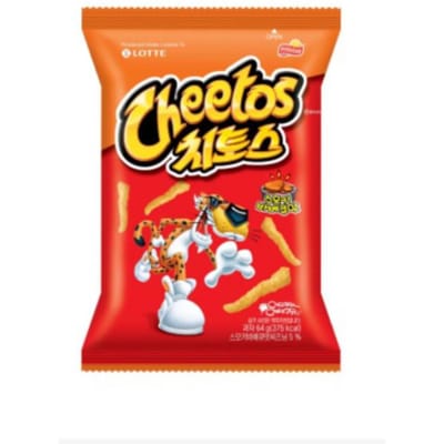Lotte Cheetos Barbecue Fumé64g) / Saveur Douce et Épicée (64g) – Snack coréen #Smoky Barbecue x 1PCS