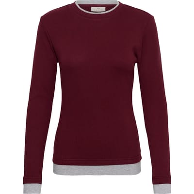 Dames-T-shirt met lange mouwen KAFFE Yellina