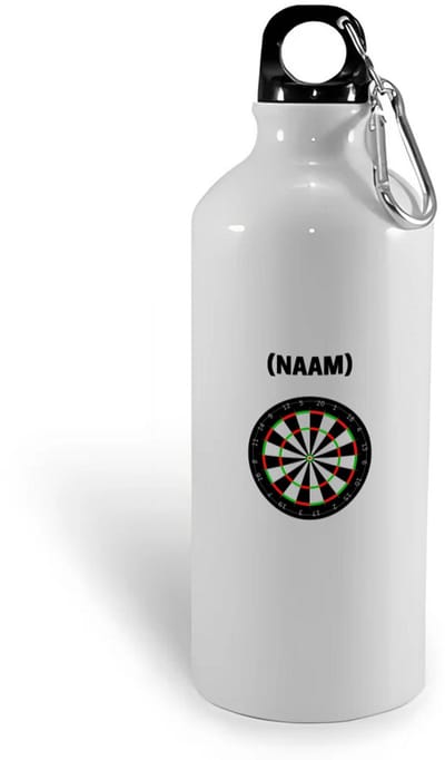 Hacebo® - Darten met eigen naam waterfles - Dartbord - Darter - Sport - water fles - 400ML