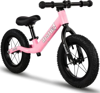 Loopfiets Kinderen - Eerste Fiets - Leren Fietsen - Lichtgewicht Nylon Frame - 12 inch Wielen - Groen