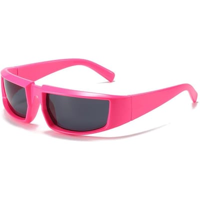 Nouveaux Lunettes de Soleil Sport Punk Y2K Femmes Designer Rectangulaire Lunettes de Soleil UV400 Miroir Coloré Mode Lunettes as picture