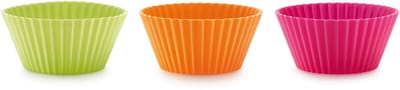 Lékué Bakvorm - Muffins - ø 7 cm - Set van 6 - Siliconen - Mixed