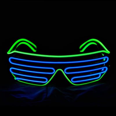 LED Lichtgevende Feestbril met EL Draad voor Rave en Halloween