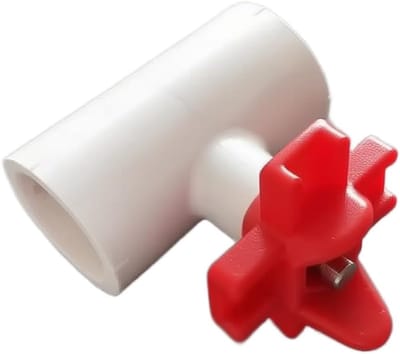 Automatische Kippenwaterer - Pluimvee Drinkbak - Gezonde Pluimvee - Constant Vers Water - 20 x 10 x 5 cm - Rood