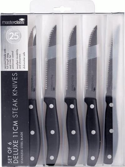 Set van 6 luxe steakmessen - Masterclass