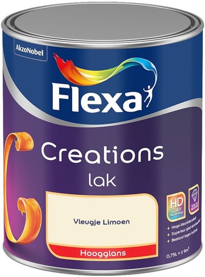 Flexa - Creations Lak Hoogglans - Vleugje Limoen - Mengverf - 750 Ml