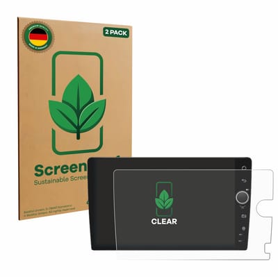 2 Stuks Screenprotector voor Joying Car Radio 9" rechtsgestuurde - Hoogwaardige Beschermfolie transparant