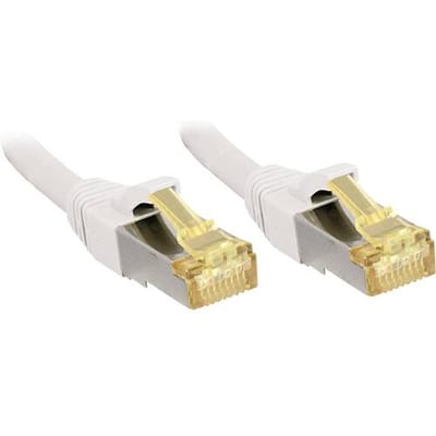 LINDY 47326 RJ45 Netwerkkabel, patchkabel CAT 6a (losse kabel CAT 7) S/FTP 5.00 m Wit Snagless 1 stuk(s)