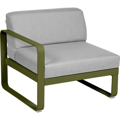 Fermob BELLEVIE Fauteuil Module links - D3 Pesto - 79 Flanelgrijs