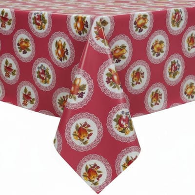 Protecttable - Rond Mexicaans Tafelzeil Carpetas Roze ⌀118cm - Tafelkleed Afwasbaar - Kunststof