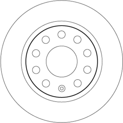 Remschijf TRW DF6553, 1 stuk
