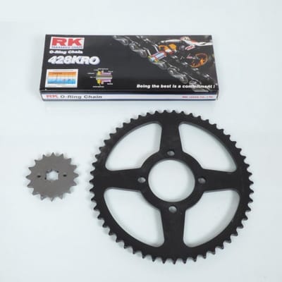 kettingset france uitrusting voor motor yamaha 125 dtlc 1984 16x53 steek 428 Ø62mm nieuw